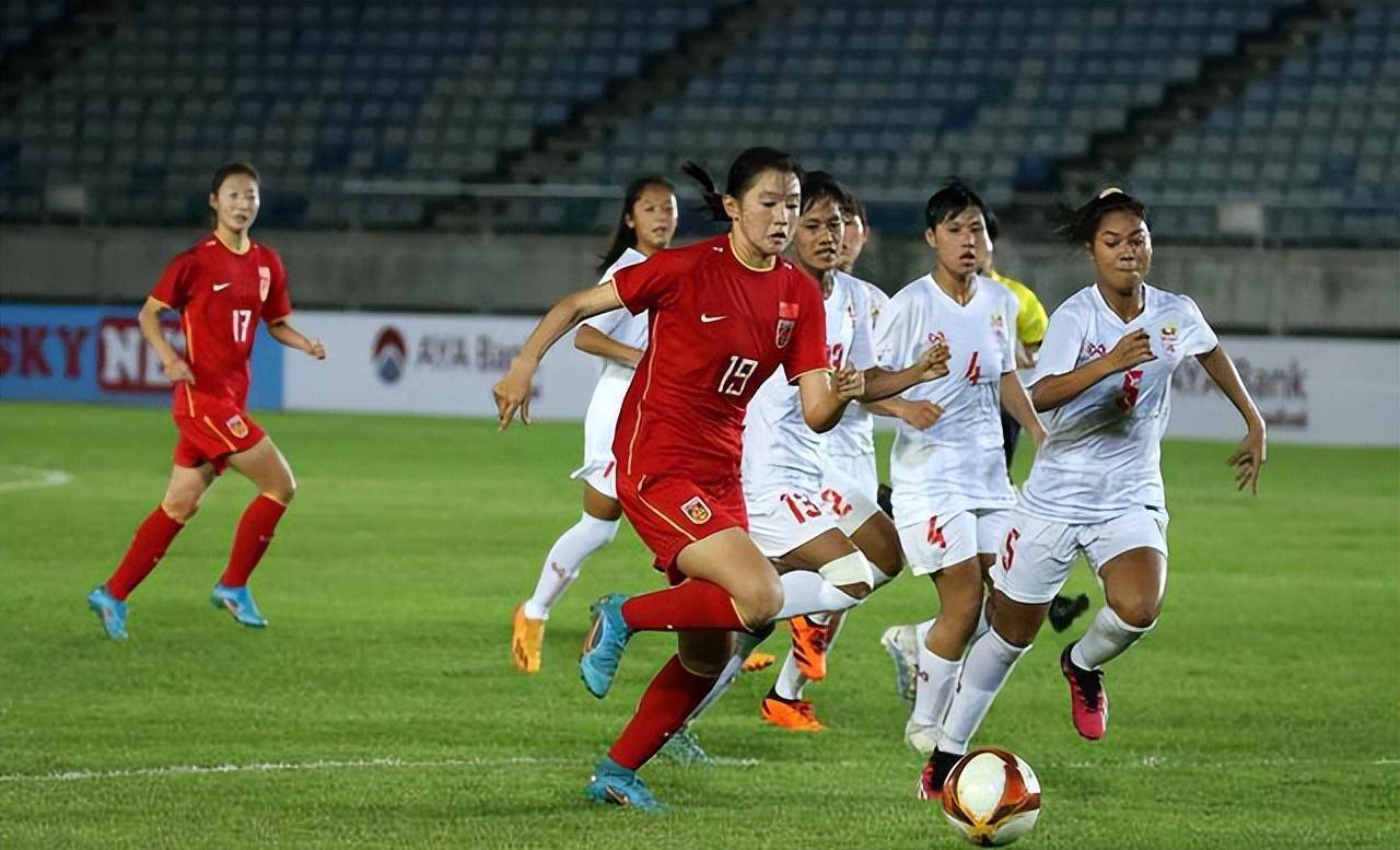 亚洲女足比赛中我国队实现突破